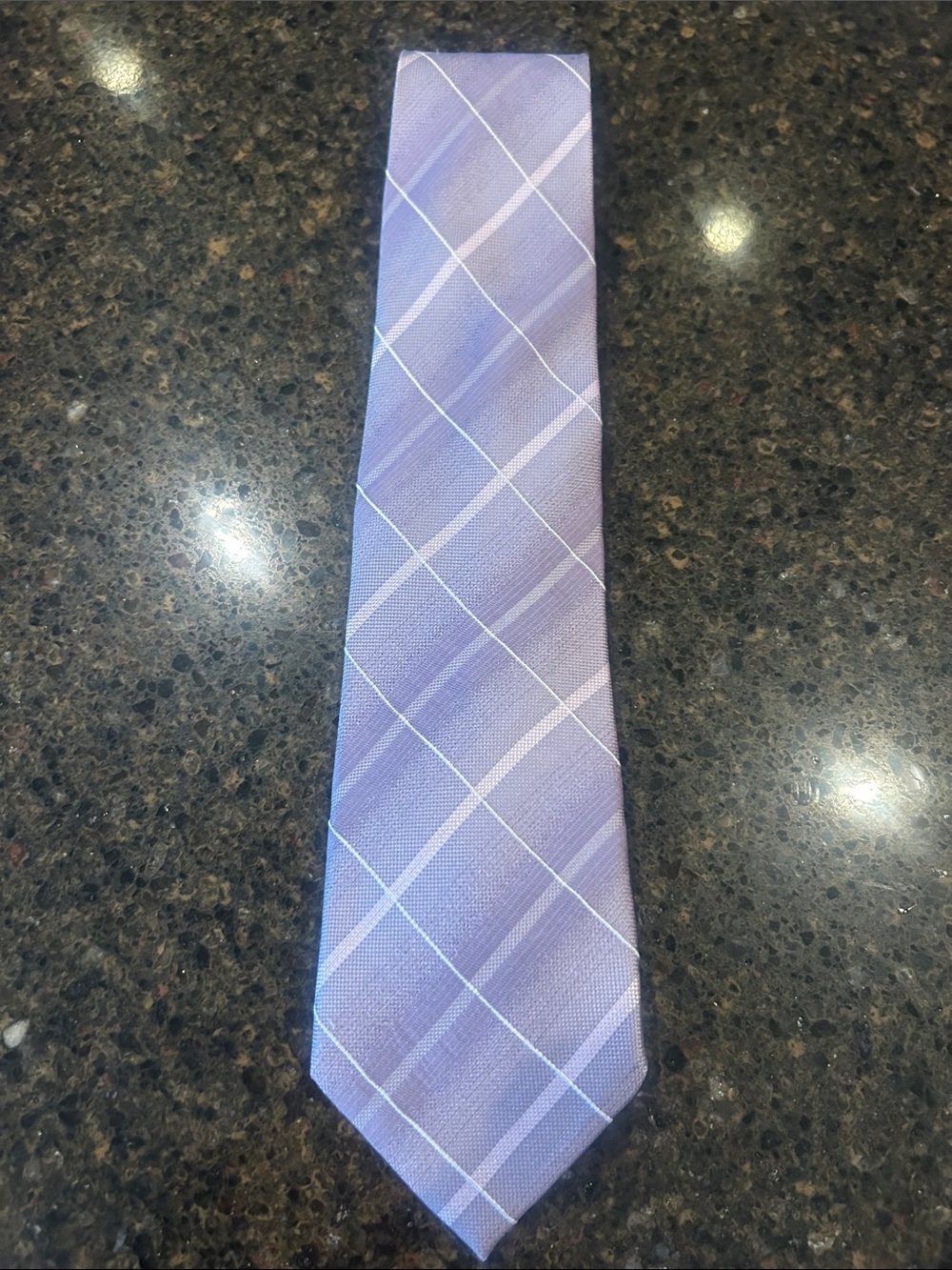 Men's Lavender Check Tie - Mario Masotti